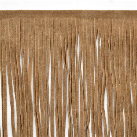 suede fringe by the yard